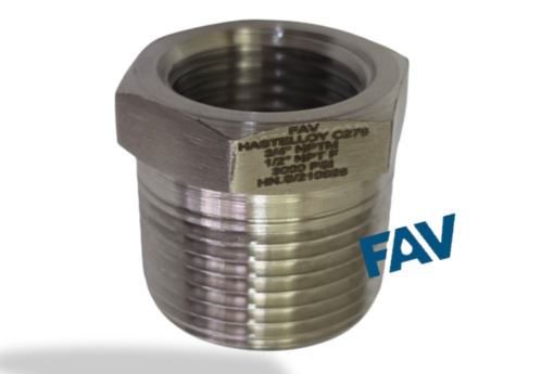 Hex Reducing Bushing Hastelloy C276 Bushing