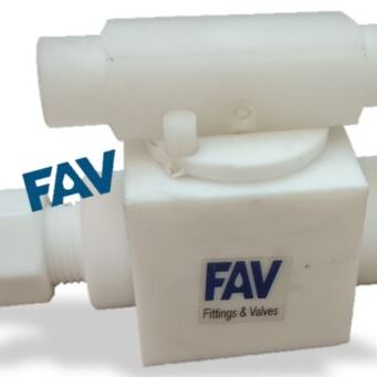 PTFE Ball Valve Compression Tube x Female Teflon Ball Valve Compression Tube x Female