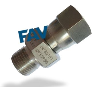 Inconel 625 Adapter BSP Swivel Female X Male Adapter