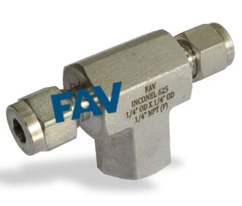 Inconel 625 Female Branch Tee Female Branch Tee