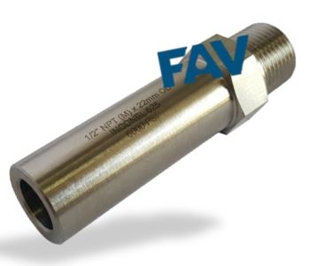 Inconel 625 Long Adapter Male X Weld Long Adapter