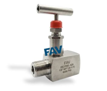 Inconel 625 Needle Valve Male x Female 6000 psi Needle Valve Male x Female 6000 psi