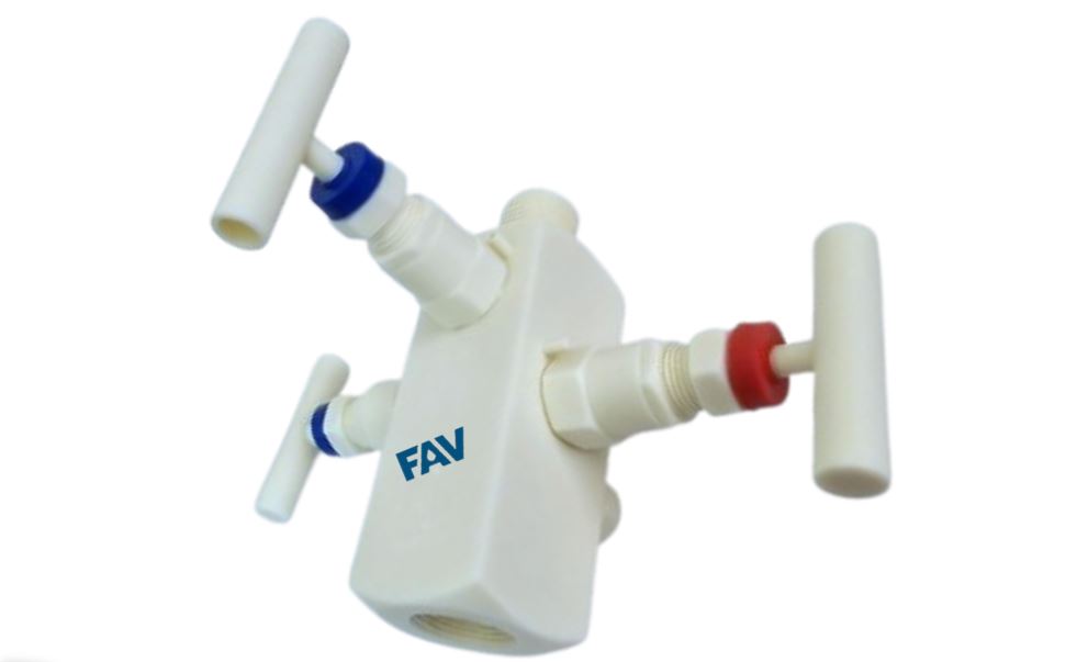 PTFE Double Block & Bleed Valve Needle Type PTFE Double Block & Bleed Valve