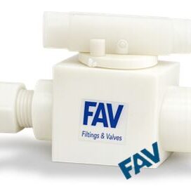 PVDF Ball Valve Compression Tube x Female Ball Valve