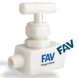 PVDF Needle Valve Male x Female Needle Valve Male x Female