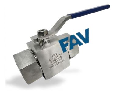 CuNi 90:10 Ball Valve Lever Handle Female x Female 15000 Psi Ball Valve Lever Handle Female x Female 15000 Psi