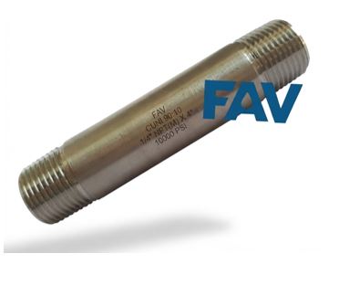 CuNi 90:10 Barrel Nipple Male x Male Barrel Nipple Male x Male