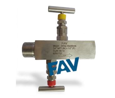 CuNi 90:10 Block and bleed Valve Male x Female Block and bleed Valve Male x Female