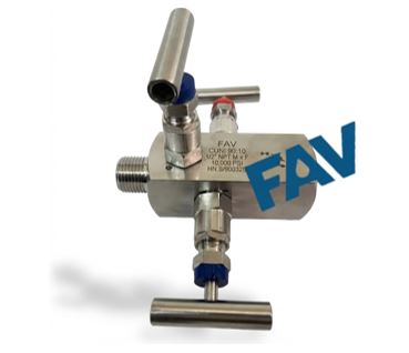 CuNi 90:10 Double Block and Bleed Valve , Thread x Thread, 3 x Needle Valve Double Block and Bleed Valve , Thread x Thread, 3 x Needle Valve