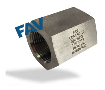 CuNi 90:10 Hex Coupling Hex Coupling