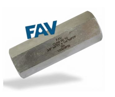 CuNi 90:10 Hex Long Coupling Female x Female Hex Long Coupling Female x Female
