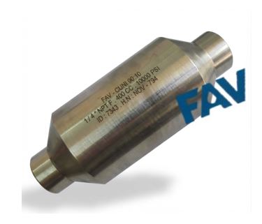 CuNi 90:10 Sampling Cylinder Double Ended High Pressure Sampling Cylinder Double Ended High Pressure