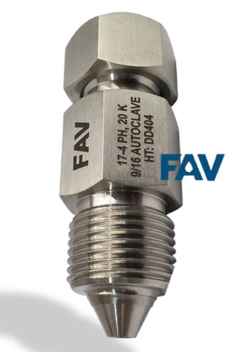 Double Check Fitting 9/16" Autoclave Style Double Check Fitting